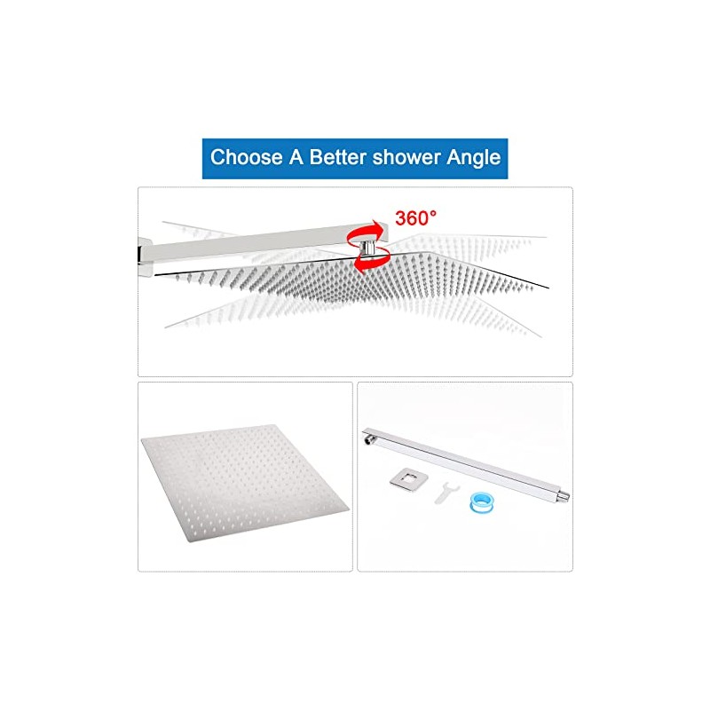 Cabezal de ducha con brazo de extensión, cabezal de ducha