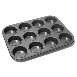 VapourOn 12 Cup Large Muffin Pan, Non-Stick Non-Stick Coated Cupcake Tray Baking Moulds Hold Cup