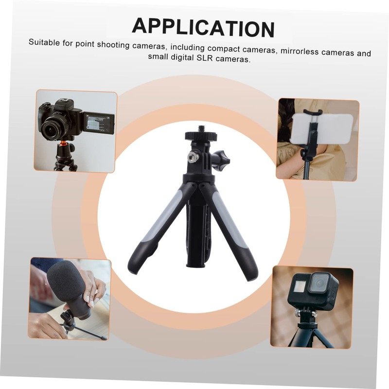 BIUDECO Stainless Steel Mini Tripod Extendable Pole Selfie Stick Tripod