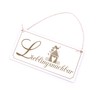 Lieblingsnachbar Wooden Sign White with Engraving Neighbor House Decorative Sign