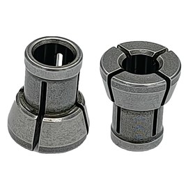 KIMGU 763637-1 Collet Chuck - 1/​4" Cone for MAKITA 3621 3621A 3620 RP0900K 1-1/4 RT0700CX3 1-1/4 HP RT0700C 1-1/4 RT0701C 1-1/4 RT0701CX3 RT0701CX7 XTR01T7 XTR01T8J XTR01Z 2 pcs