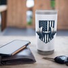 American Flag Muscle Dumbbell Stainless Steel Insulated Tumbler