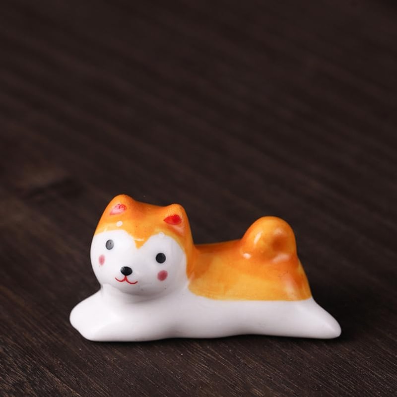 MAGICLULU 4 Pack Shiba Inu Chopstick Rest, Cute Dog Holder