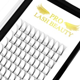 Pre Made Fan Eyelash Extensions 4D-C-0.07-14 Long Stem Pre Fanned Russian Volume Lashes 0.07 0.10 Premade Fans Eyelash Extension C D curl Lash Extension 4D-C-0.07-14