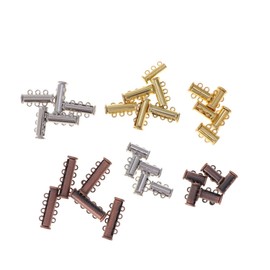 OHPHCALL 30 Pcs Magnetic Necklace Clasps Multi Strand Connectors for Layered Jewelry DIY Craft Versatile Clasp to Prevent Tangles and Enhance Style