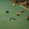 Black Iron Pool Cue Stick Holder - Multi-Functional Billiard Table