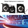 For MSI GS66 Cooling Fan 4pin Connector Aluminum Alloy Easy
