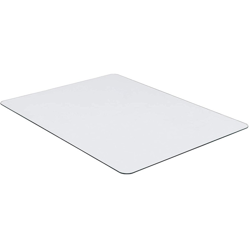 Lorell Tempered Glass Chairmat, 46" Width x 36" Depth x