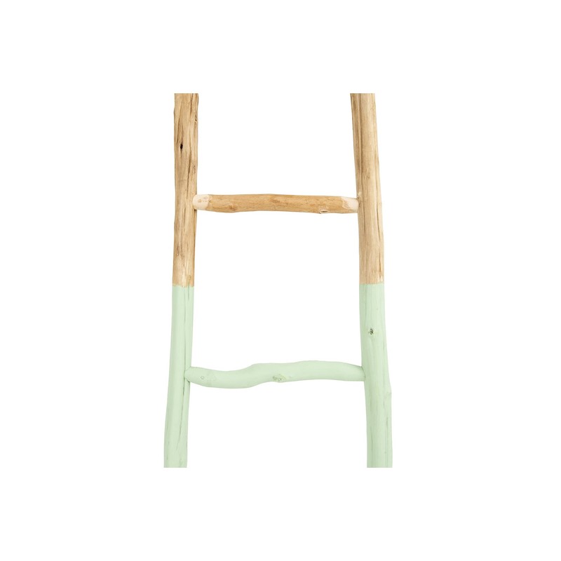 Creative Co-Op Dipped Decorative Wood Ladder, Bright Green