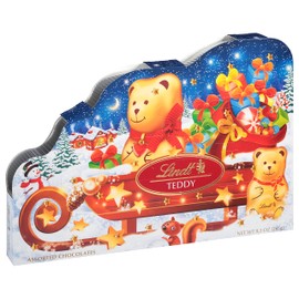 Lindt TEDDY Sleigh Assorted Chocolate Advent Calendar, Box of Assorted Chocolates, 9.3 oz. Box