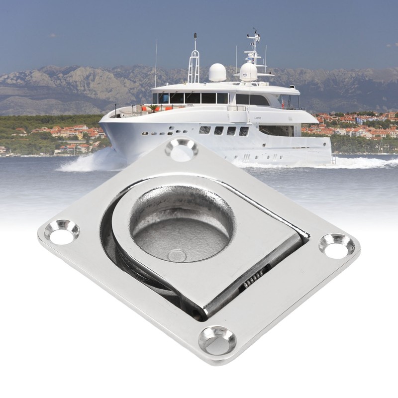 Hatch Pull Handle Stainless Steel 67mm X 56mm Flush Lifting