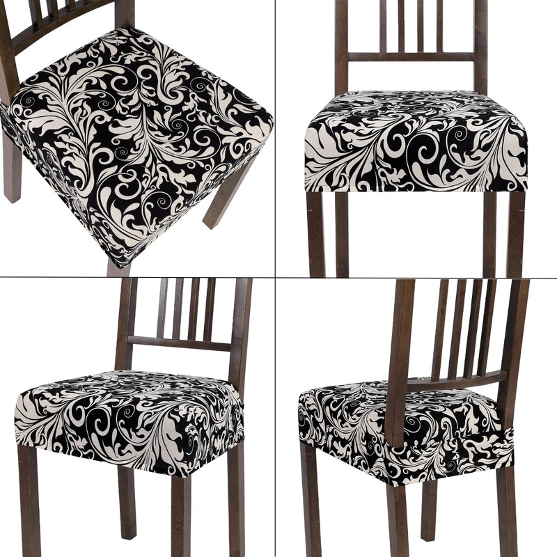 SearchI Dining Chair Seat Covers Set of 4, Stretch Removable