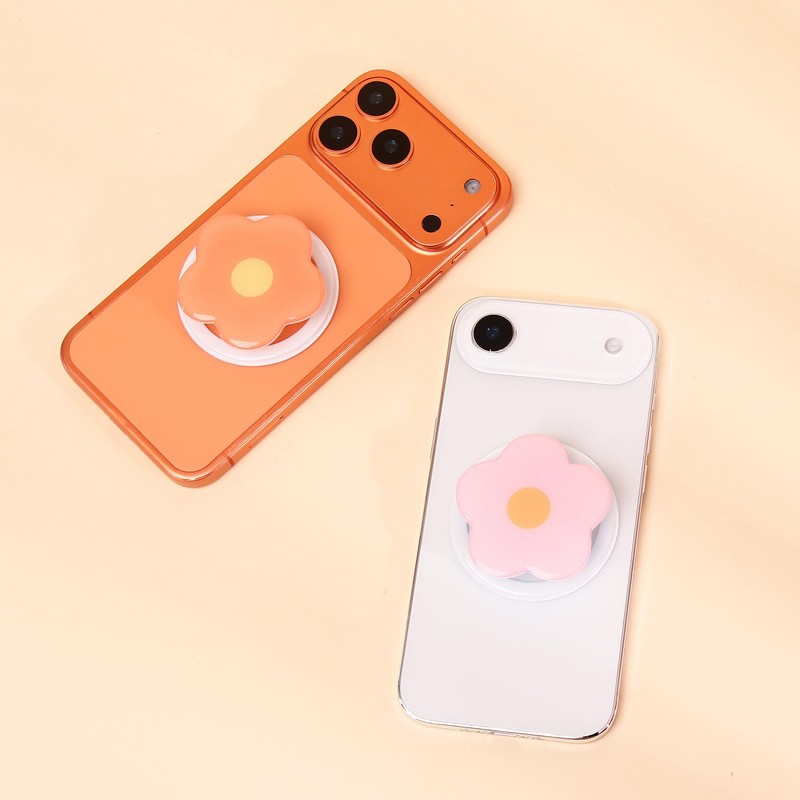 Magnetic Phone Grip Collapsible Cute Floral Series Hold Phone Grip