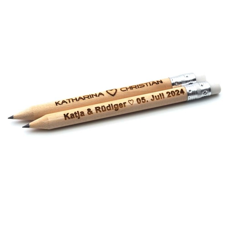 Personalisierte Bleistifte mit Namen | graviert, personalisiert, individuell | 10cm