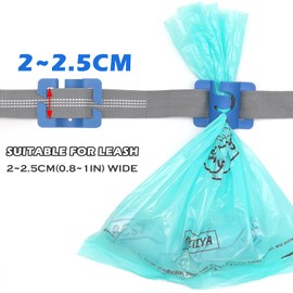 Dog Poop Bags Holder for Basic Leash Hands Free Pet Waste Bags Carrier for Leash Dispenser Dog Walking Accessories for Carrying Used Poo Bags Before You Find Trash Can