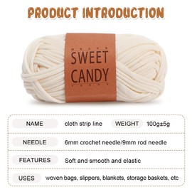 YZROHYI 4 Pieces Thick Yarn for Crocheting, Amigurumi for Knitting, Crochet Yarn for Beginners, Textile Yarn for Knitting Dolls, Crochet Yarn Blanket, Jersey for Bags, Weaving Frame Yarn for Crafts