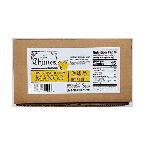 Chimes Mango Ginger Chews, 16 Ounce (Pack of 1)