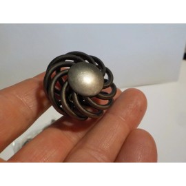 House Guard hardware 10 Antique Pewter Birdcage Kitchen Bathroom Cabinet Knob 1 1/2" New Old Stock