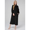 SIORO Women Zipper Robe Long Sleeves Loungewear Dress Full Length