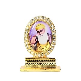 Hari Darpan Guru Nanak Ji Car Dashboard| Mandir | Home Decor |Office Table Showpiece |Statue 2 Inch (Multi Color)