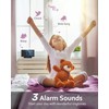 GOLOZA Digital Alarm Clock for Bedrooms, Modern Curved Design, Conspicuous