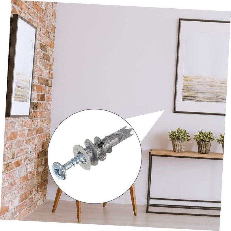 ULTECHNOVO 50sets Drywall Screws and Anchors Self-Drilling for Household Fixing