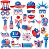 Independence Day Photo Booth Props with Sticks,4th of July Photo