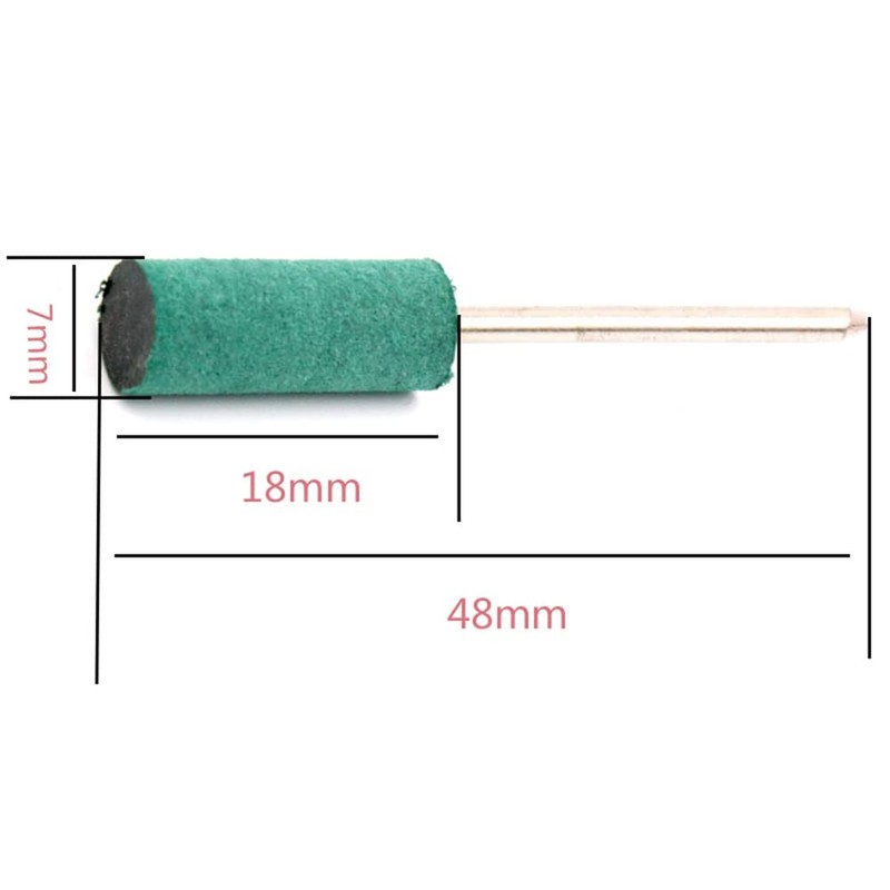 Rubber Polishing Bits 2.35mm Shank Cylinder Shape Mounted Grinding Bits