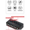 Daiilg 4 Channels Passive Stereo Mixer Mini Audio Mixer Portable