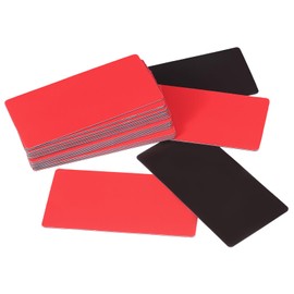 PATIKIL Dry Erase Magnetic Labels, 40 Pcs Magnets Labels Stickers Name Tags for Locker Toolbox Shelving Refrigerator Whiteboard Classroom Office, 4"x2", Red