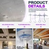 Swpeet 20 Packs Ceiling Hooks, 4 Sizes Heavy Duty Steel