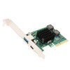 PCIE to USB 3.1 Expansion Card Self Powered 2 Ports
