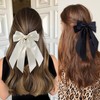 hisial 6Pcs Bow Hair Ties No Damage Ponytail Holders Hair