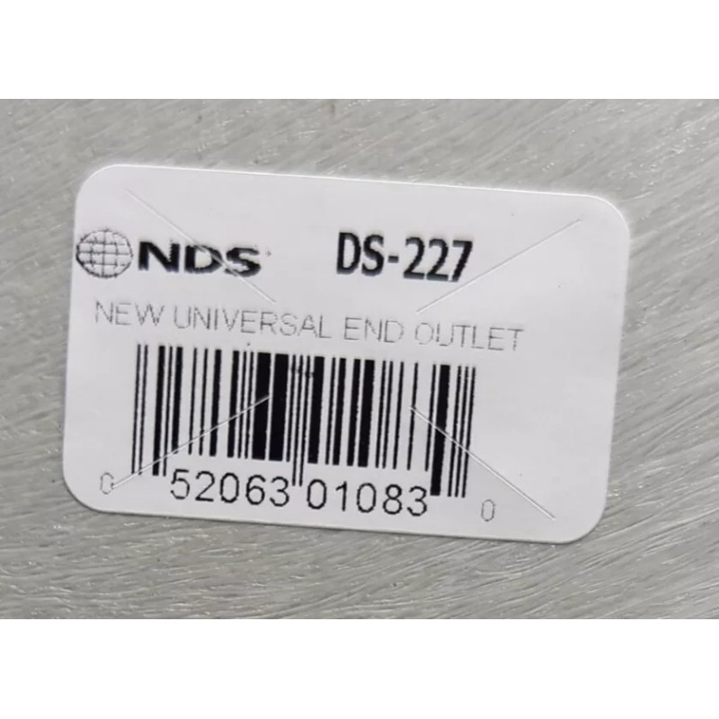 NDS DS-227 Nds So Down Stream End Outlet NEW (3D)