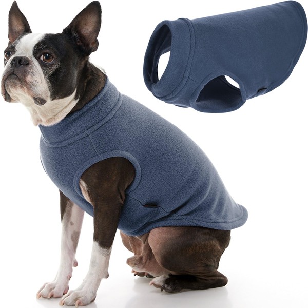 Gooby Stretch Fleece Vest - Indigo Blue, Large