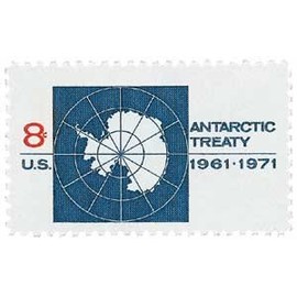 #1431 - 1971 8c Antarctic Treaty U. S. Postage Stamp Plate Block (4)