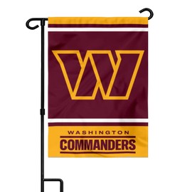 Oflying Commanders Garden Flag Washington Banner Double Sided for Garden Yard Outdoor Window Front Entrance Decor