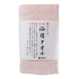 Hayashi FI204202 Face Towel, Traditional Bath Towel, Made in Japan, 13.4 x 33.5 inches (34 x 85 cm), Pink