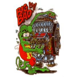 Unbranded Rat Fink Big is Bad 2"-6" Vinyl Decal Stickers - 2.7X4 Inches