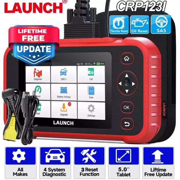LAUNCH 2025 LAUNCH CRP123X OBD2 Scanner Engine ABS SRS Code