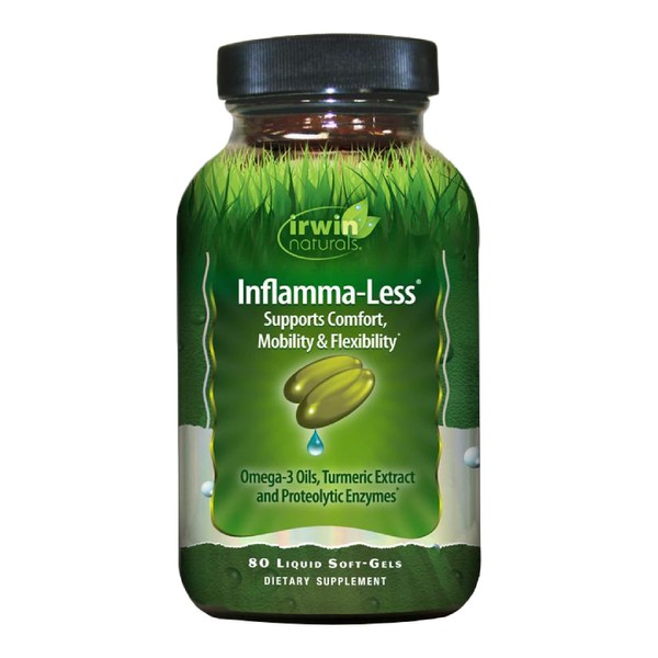 Irwin Naturals Inflamma-Less, Promotes Comfort, Mobility & Flexibility, 80 Liquid