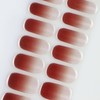 JMEOWIO Semi Cured Gel Strips Nail Art Sticker Wrap Glitter