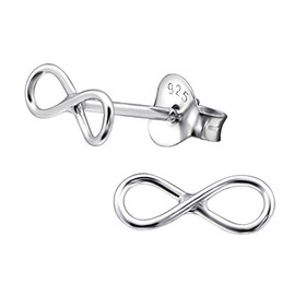 Laimons – Stud Earrings – 925 Sterling Silver – Infinity Symbol