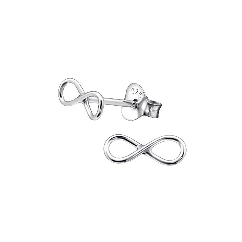 Laimons – Stud Earrings – 925 Sterling Silver – Infinity