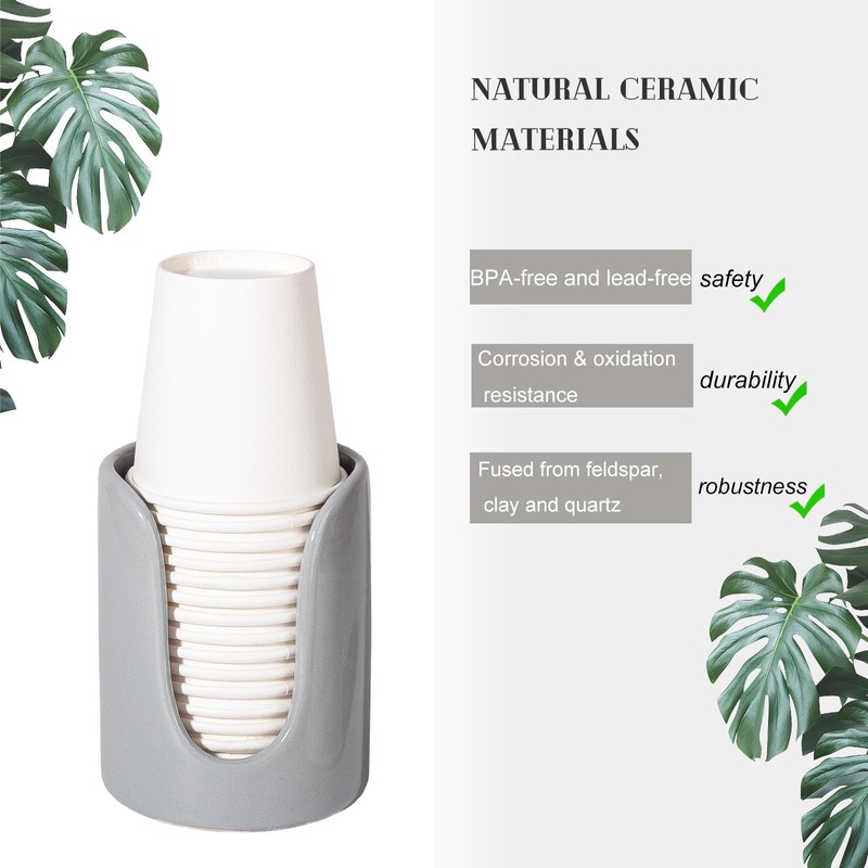 Bathroom Cup Dispenser - Small Holder for Bathroom, Mouthwash Cups,