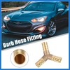 VekAuto 10mm 3/8" ID Brass Barb Splicer Fitting Y-Shaped 3