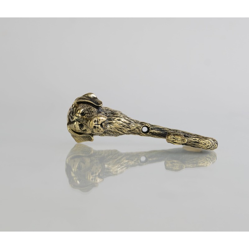 TUTURA LUTSS Labrador Dog Brass Wall Hook – Handmade Solid