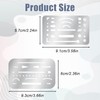 DOPENSPI 6PCS 2 Styles Stainless Steel Erasing Shields, Eraser Shield