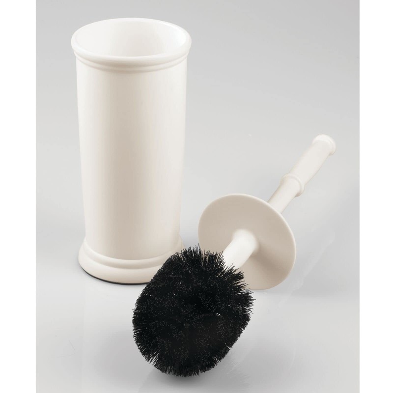 mDesign Toilet Bowl Brush and Holder - Covered Bathroom Brush