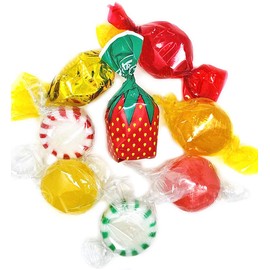 Arcor Hostess Mix | Filled Strawberry, Butterscotch Buttons, Cinnamon Disks, Mint Starlights, Lemon Discs | Deluxe Mix Hard Candies Bulk | 4 Pounds